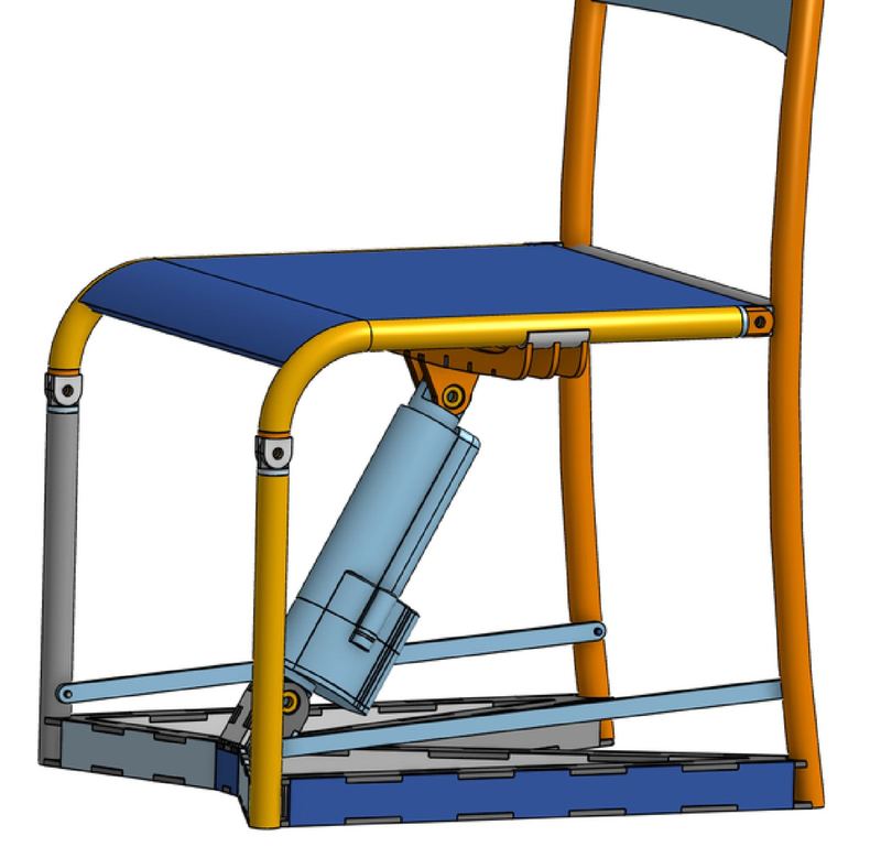 Sit'Up, rendu CAO de la chaise à assistance au relevage